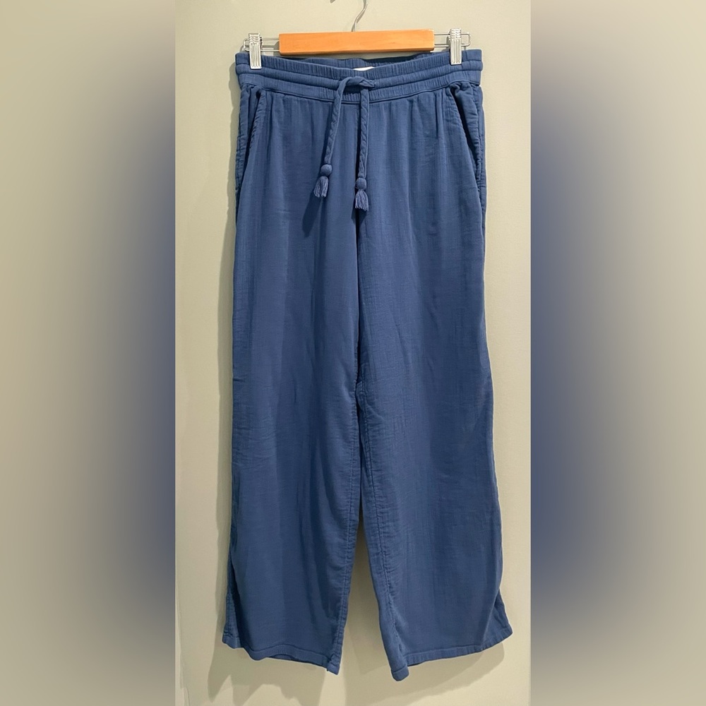 Vineyard Vines Cotton Wide Leg Drawstring Pants-Size XS